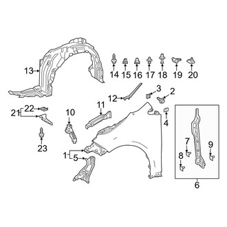 Toyota OE - Fender & Components (Hatchback)