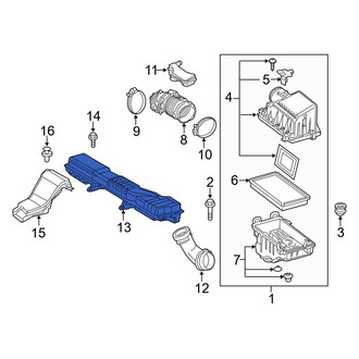 Toyota OE - Front Center Engine Air Intake Hose