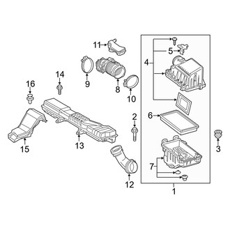 Toyota OE - Engine / Transaxle - Air Intake (Hatchback)