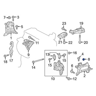 Toyota OE - Suspension Strut Mount Nut