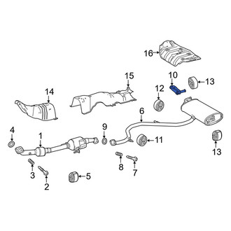 Toyota OE - Rear Exhaust System Hanger Bracket