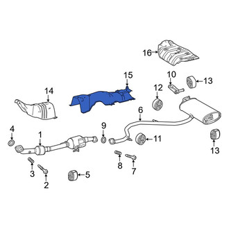 Toyota OE - Center Floor Pan Heat Shield