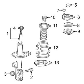 Toyota OE - Front Suspension - Struts & Components (Hatchback)