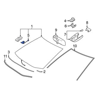 Toyota OE - Collision Avoidance Camera Bracket