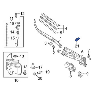 Toyota OE - Front Windshield Washer Nozzle