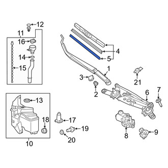 Toyota OE - Front Right Wiper Blade Refill