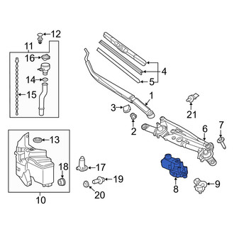 Toyota OE - Front Wiper Motor