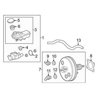 Toyota OE - Cowl - Components on Dash Panel (Hatchback)