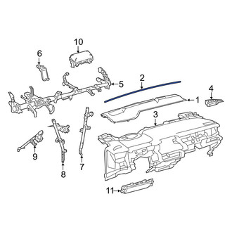 Toyota OE - Instrument Panel Trim Panel Insulator