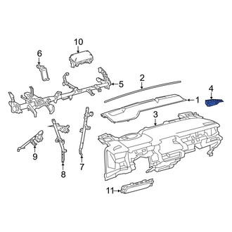Toyota OE - Left Dashboard Air Vent Trim
