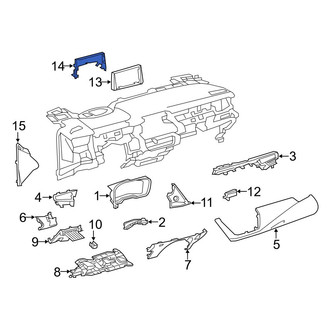Toyota OE - Center Upper Instrument Panel Trim Panel