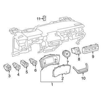 Toyota OE - Instrument Panel - Cluster & Switches (Hatchback)