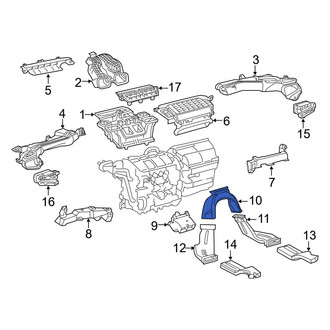 Toyota OE - HVAC Duct Adapter