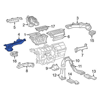 Toyota OE - Front Left Upper Instrument Panel Air Duct