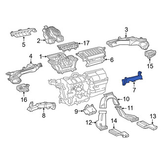 Toyota OE - Front Right Lower Instrument Panel Air Duct