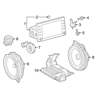 Toyota OE - Instrument Panel - Sound System (Hatchback)