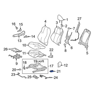 Toyota OE - Seat Track Cover