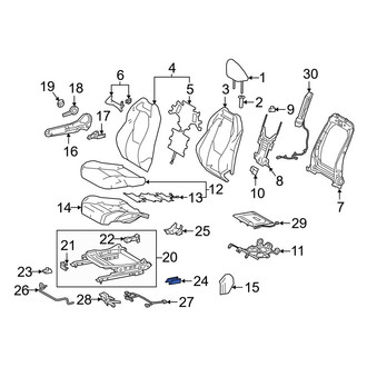 Toyota OE - Seat Track Cover