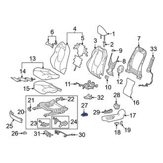 Toyota OE - Front Left Forward Seat Track Cover