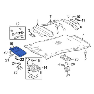 Toyota OE - Right Sun Visor