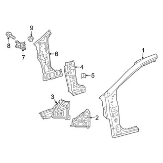 Toyota OE - Pillars, Rocker & Floor - Hinge Pillar (Hatchback)