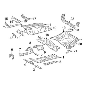 Toyota OE - Pillars, Rocker & Floor - Floor & Rails (Hatchback)