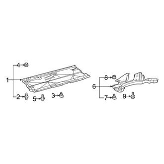 Toyota OE - Pillars, Rocker & Floor - Under Cover & Splash Shields (Hatchback)