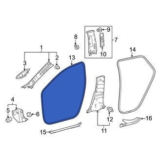 Toyota OE - Front Left Outer Door Seal