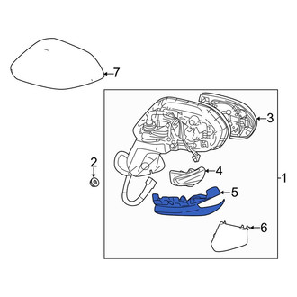 Toyota OE - Front Left Lower Door Mirror Cover