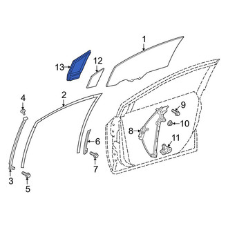 Toyota OE - Front Right Vent Window Weatherstrip