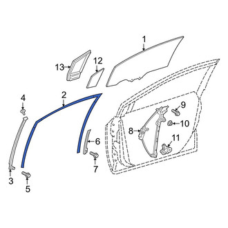 Toyota OE - Front Right Window Channel
