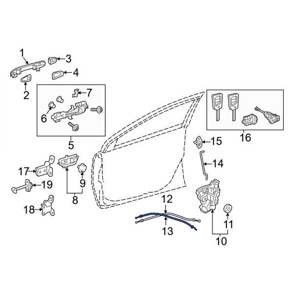 Door Latch Cable