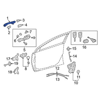 Toyota OE - Rear Outer Exterior Door Handle