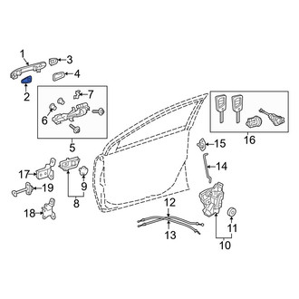 Toyota OE - Front Outer Exterior Door Handle Pad