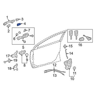 Toyota OE - Front Outer Exterior Door Handle Pad