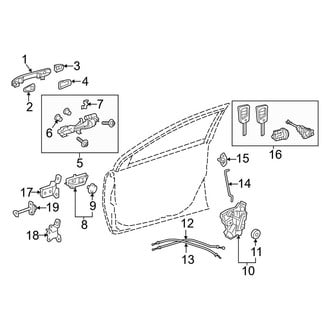 Toyota OE - Front Door - Lock & Hardware (Hatchback)