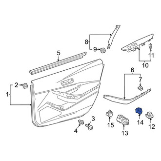 Toyota OE - Right Door Lock Switch