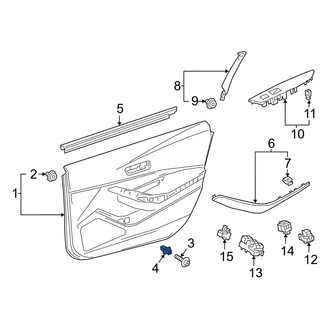 Toyota OE - Door Interior Trim Panel Grommet