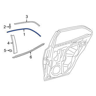 Toyota OE - Rear Left Door Reveal Molding