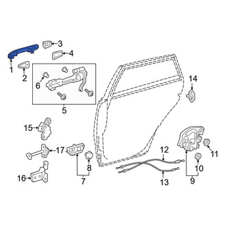 Toyota OE - Rear Outer Exterior Door Handle