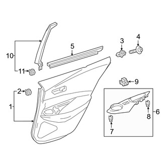 Toyota OE - Rear Door - Interior Trim (Hatchback)
