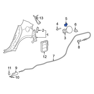 Toyota OE - Rear Fuel Door Spring