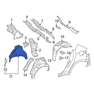 Toyota OE - Rear Right Inner Wheel Housing Side Panel