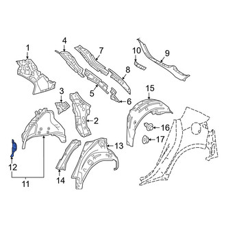 Toyota OE - Left Inner Wheel Housing Bracket