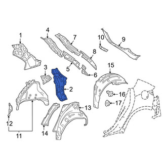 Toyota OE - Rear Left Upper Quarter Panel Reinforcement