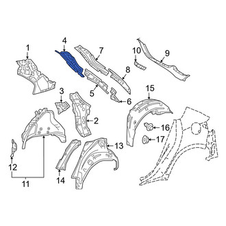 Toyota OE - Left Inner Body D-Pillar
