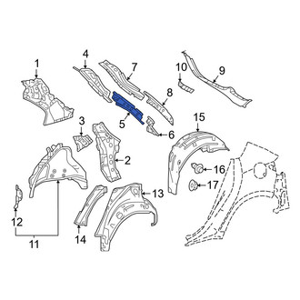 Toyota OE - Left Body D-Pillar Reinforcement