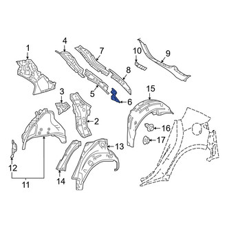 Toyota OE - Right Lower Body D-Pillar Reinforcement