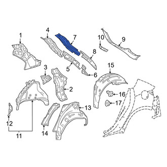 Toyota OE - Left Upper Body D-Pillar Reinforcement