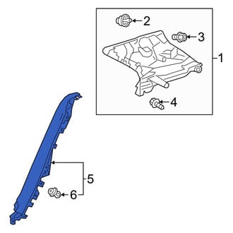 Toyota OE - Rear Left Lower Interior Quarter Panel Trim Panel
